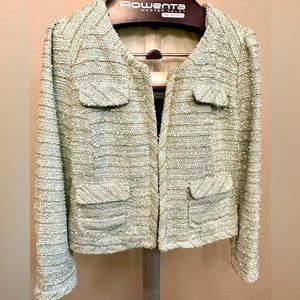Elle Mint Tweed Blazer Size XL